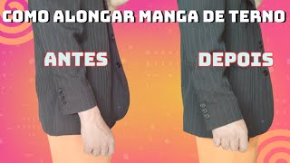 Aprenda a aumentar o comprimento da manga de terno/ blazer/paletó