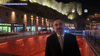 Bitlis Kalesi ve Kalealtı Çarşısı ışıklarla canlandı