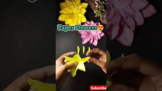 paper flowers 🥰 #shorts #viral #shortvideo #trending #video #papercraft #flowers #short #reels