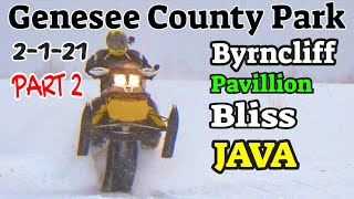 Snowmobiling Genesee County Park: 2-1-21 | PART 2