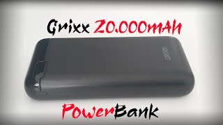 Grixx Powerbank 20.000mAh | Review