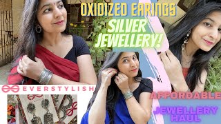 Oxidized Silver Jewellery Haul Under Rs.168 | Indian Antique Jewellery Collection