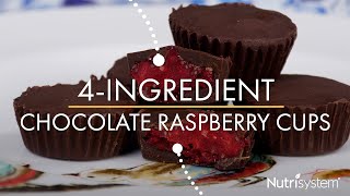 4-Ingredient Chocolate Raspberry Cups - Nutrisystem Recipe