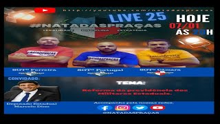 No dia 07/01/22, o #NATADASPRAÇAS realiza sua 25ª LIVE no YOUTUBE, recebendo convidados especiais.