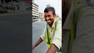 happy man working cleaner job in Dubai