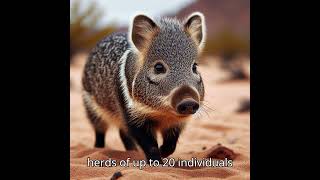 Guardians of the Desert: Exploring the World of Collared Peccaries 🌵🐗#shorts #short #viral #nature