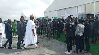 Asiwaju BOLA Tinubu Walk Smartly to attend Dangote Fertilizer official launch