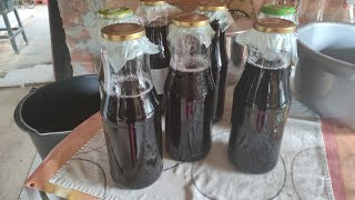 homemade Black currant juice