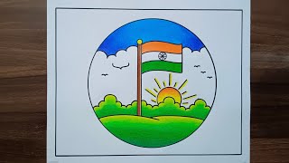 Republic Day Drawing Easy Steps / Republic Day Poster Drawing / How to Draw Republic Day / 26january