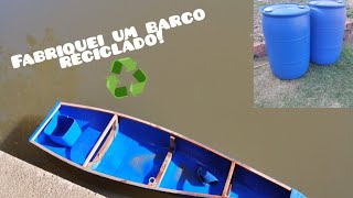 Barco de bombona (barco,bote,canoa) #guiadomato