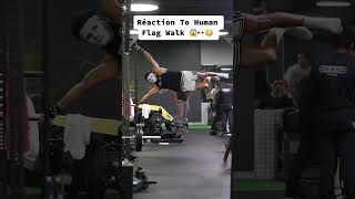 Réaction To Human Flag 😱👀😳 #reaction #calisthenics #calisthenie