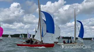 Cowes Week 2019 | Sunsail RibCam footage of XOD fleet | Tue 13 Aug