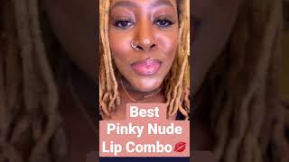 TRY THIS PINKY NUDE LIP COMBO FOR DARK SKIN 💋💄