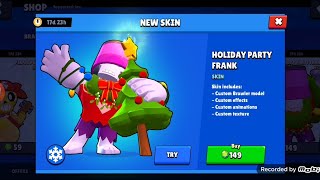 Is it worth it to buy Holiday Party Frank? Brawl Stars (watch to the end)