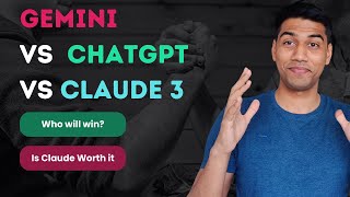 Gemini vs Claude 3 vs ChatGPT4 | Who will win? | Is Claude 3 Good? | Anthropic Claude 3 Opus