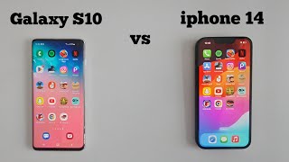 iphone 14 vs Galaxy S10 Speed Test||                               4 years battle of flagship phones