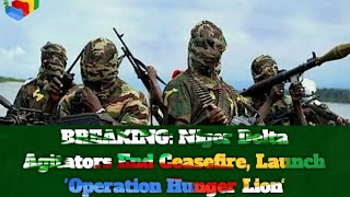 BREAKING: Niger Delta Agitators End Ceasefire, Launch 'Operation Hunger Lion'