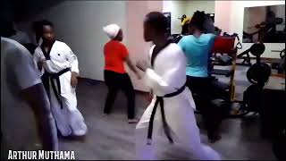 Taekwondo sparring drills ~ Olympic style