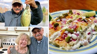 Fishing for Enchiladas in Cream (they're low carb, they're a dream)