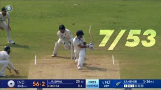 Michael Santner 7 wicket bowling | ind vs nz 2nd test macth day 2