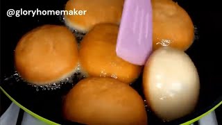 How To Make Bulk Perfect Shape Donuts | No Donut Cutter | Glazed & Jam Doughnuts | Glory Homemaker