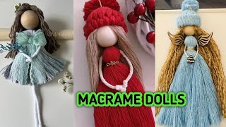 macrame doll and angles designs ideas 2022