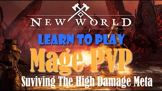 New World Mage: Surviving The High Damage Meta | Learn To Play Mage (Fire Staff/Ice Gauntlet)