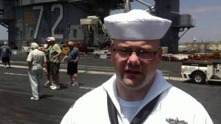 USS Abraham Lincoln at the Port of Los Angeles