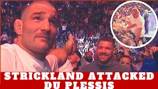 Dricus Du Plessis and Sean Strickland Brawl at UFC 296  [Crazy Scene🎬 ]