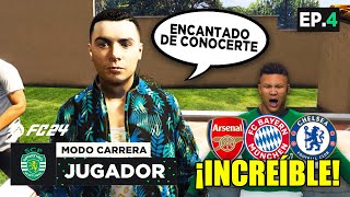 ¡INCREÍBLE! ¡KEVINALDO CONOCE A CRISTIANO RONALDO! | EA FC 24 Modo Carrera Historia Jugador | EP 4