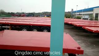 cimc 40ft flatbed trailer made for East Africa