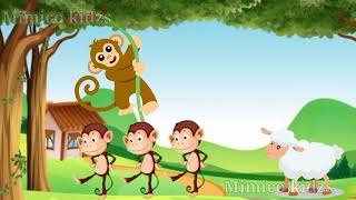 Five Little Monkeys | Jumping On The Bed | Children Video | Cartoon Video | Cartoon | Kids | Rhymes