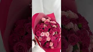 Букет из 29 кустовых роз 🌹