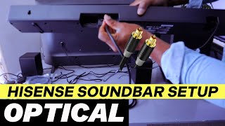 How To Do HISENSE AX5125H Soundbar Setup To Your TV| OPTICAL