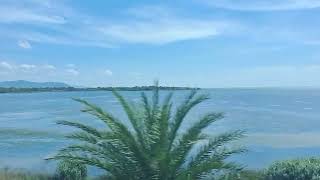 Cruising through Chilka Lake | Onboard 12839 Howrah Chennai Mail #tourism #lakeview #train #railway