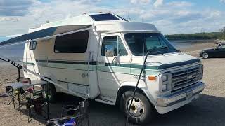 Transvan at the Beach. Vanlife at its best.