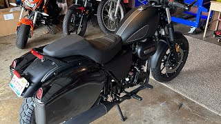 VENOM GHOST CHOPPER 250, HARD SADDLEBAGS INSTALL