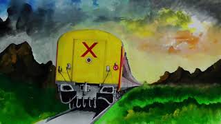 Drawing the Last Vehicle point of view || LHB Generator car | Rajlocomotive