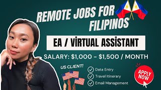 VIRTUAL ASSISTANT REMOTE JOBS FOR FILIPINOS $1000 - $1500