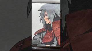 How to draw madara uchiha 🤯✨ || naruto || #animedrawing #anime #shorts