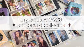 my january 2023 collection video ☆ ft. bts, purple kiss, enhypen, svt & more!