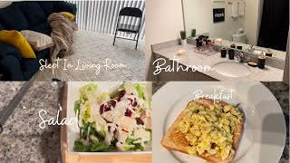 SUNDAYS MINI VLOG| Minimalist Bathroom Decor| Fresh Salad Prep| Gym