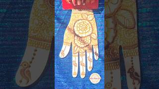 Henna scraping ASMR ||Realistic flowers mehndi design || #viral #tiktok #asmr #shorts