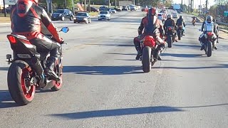 Gang of GSXR1000 |  sliding with the bros🤝🏾