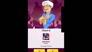 finding dream boy on akinator