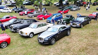 Now THIS is a convoy, local car meet with our new Rolls Royce and Bentley club.