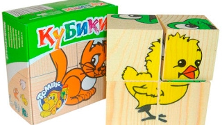 Игрушка деревянные кубики "Собери картинку"