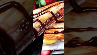 Nutella Crepe | Tortilla Wrap Hack #shorts