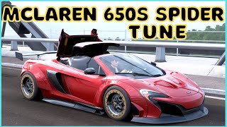 Forza Horizon 5 Convertible Mclaren 650S Spider Full Customization | FH5 Mclaren 650S Spider Tune