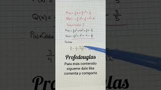 suma de polinomios #algebra #profedouglas #matematika #maths #profesor #aprender #ingenieria #jesus